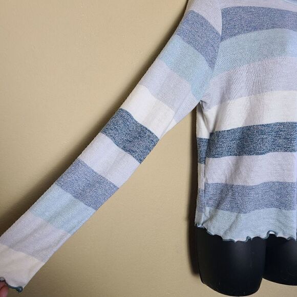 NWT Love Fire Striped Mockneck Top - Picture 3 of 9